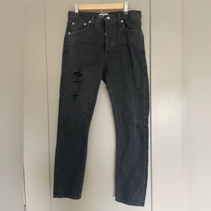 Black distressed Agolde Jeans